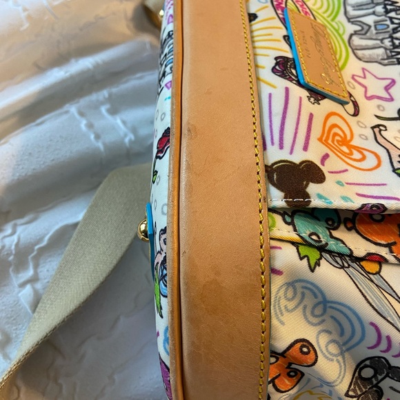 Disney Dooney and Bourke Nylon/Leather Drawstring Backpack. - Picture 5 of 5